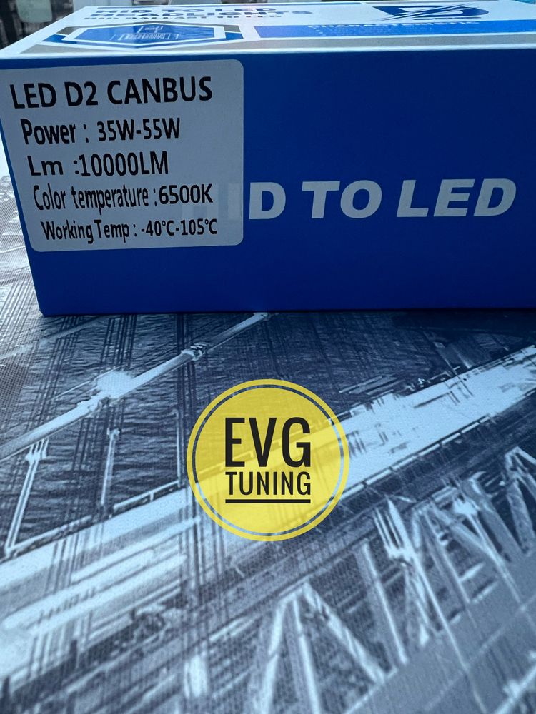 Becuri LED D2S 35-55W 10000LM 6500K CANBUS