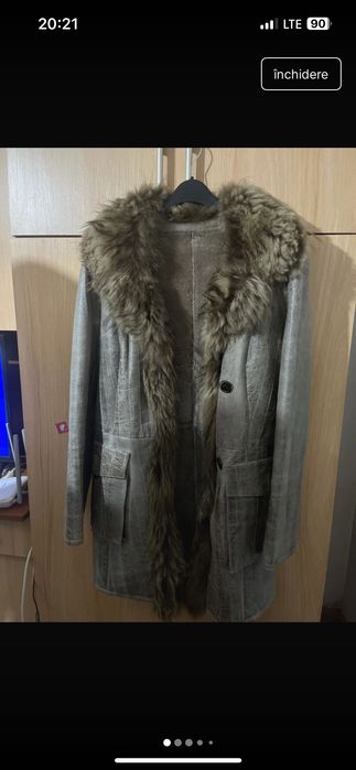 Palton imitație piele