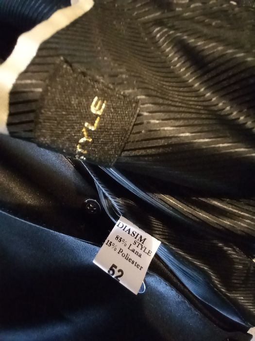 Costum negru bărbați mărimea 52