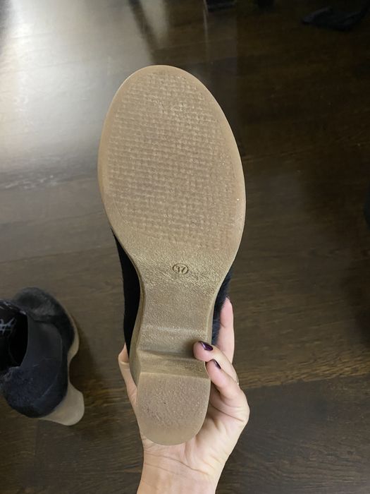 Botine negre din blanitza de astrahan