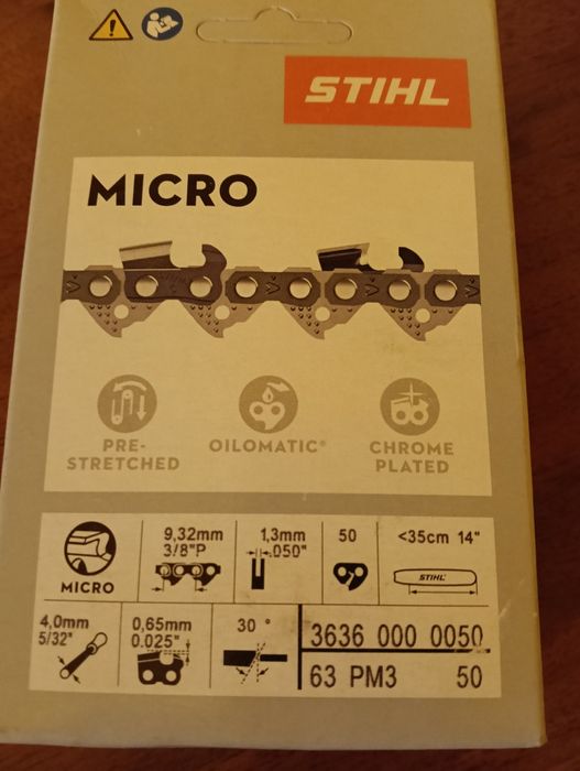 Lamă și lanţ pentru Drujba Stihl de 35 cm