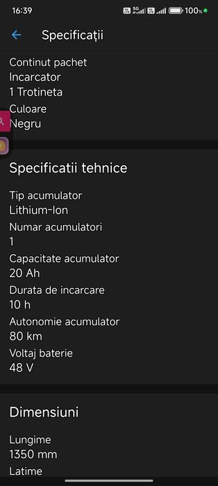 Trotineta electrica Ruptor R1 black