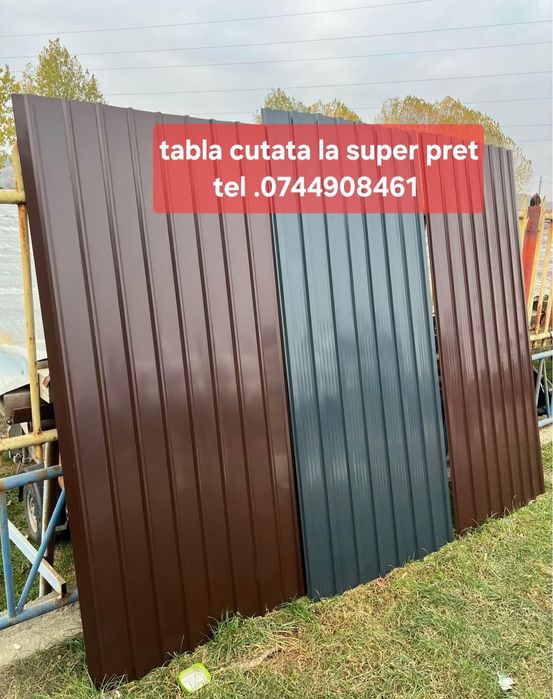 tabla cutata  zincata vopsita