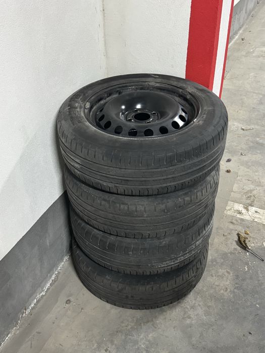 Jante+cauciuri continental vara 185/65/15 dacia