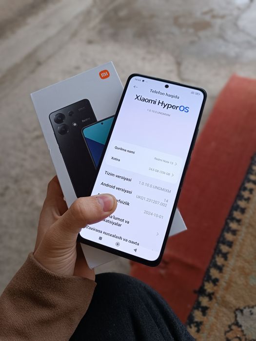 Redmi Note 13 xotrasi 8+8/256 talik