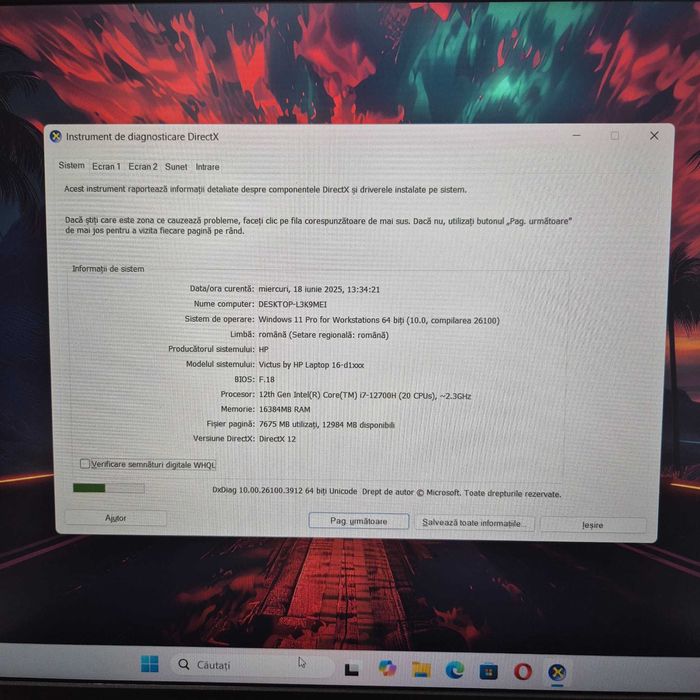 Laptop Gaming VICTUS 16-d1007nq Intel Core i7-12700H  GeForce RTX 3050
