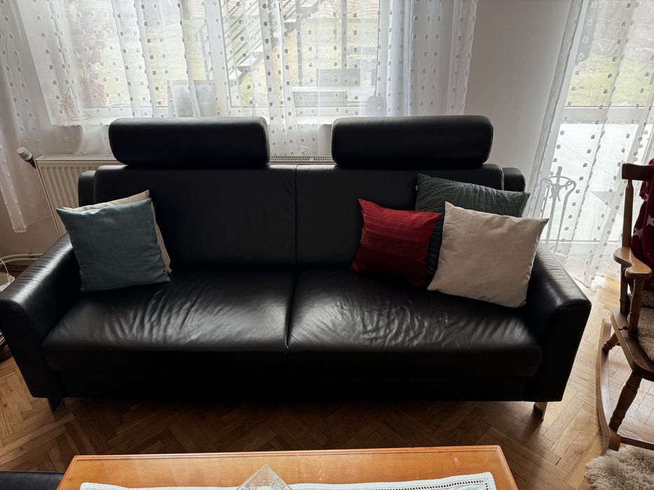 Canapea doua locuri + doua fotolii imitatie piele