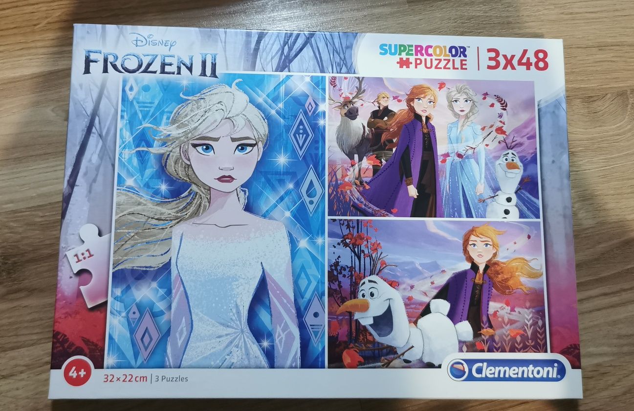 Puzzle Frozen ll, 4+, 3 buc