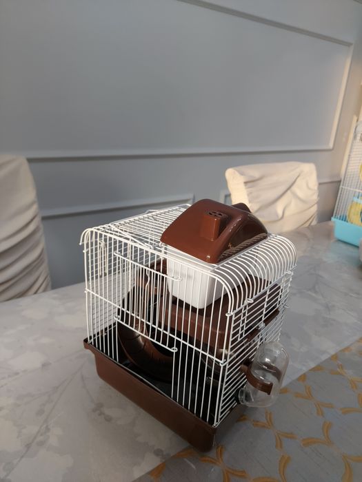 Клетка для хомяка, 2 этажа Новые