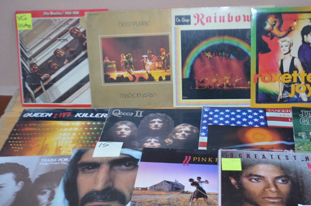 viniluri LP frank zappa raonbow colectie  roxette  queen pink floyd