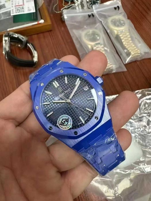 audemars piguet royal oak керамично синьо