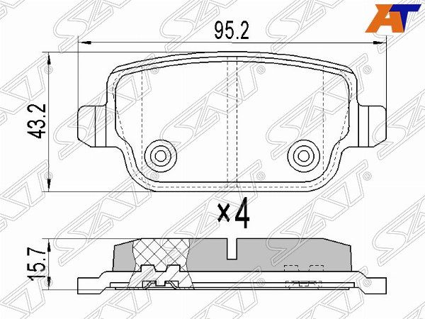 Колодки тормозные Ford Focus