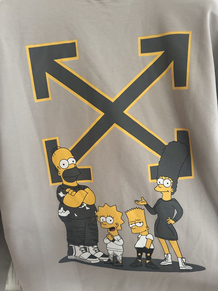 Off-white the simpsons суичер