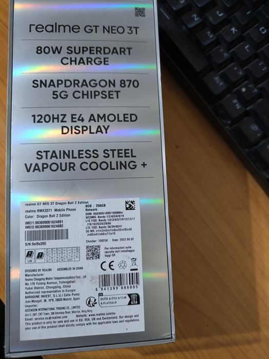 Realme GT Neo 3T Dragonball Z edition