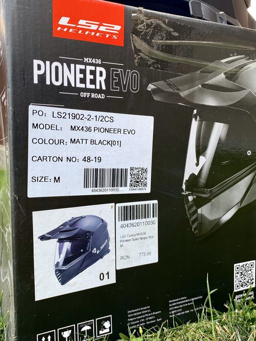 LS2 Casca ATV Pioneer Evo Master MX436 Mat Titanium