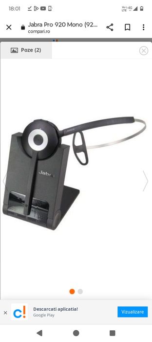 Căști fără fir Jabra PRO 920 EMEA,Noi,Originale