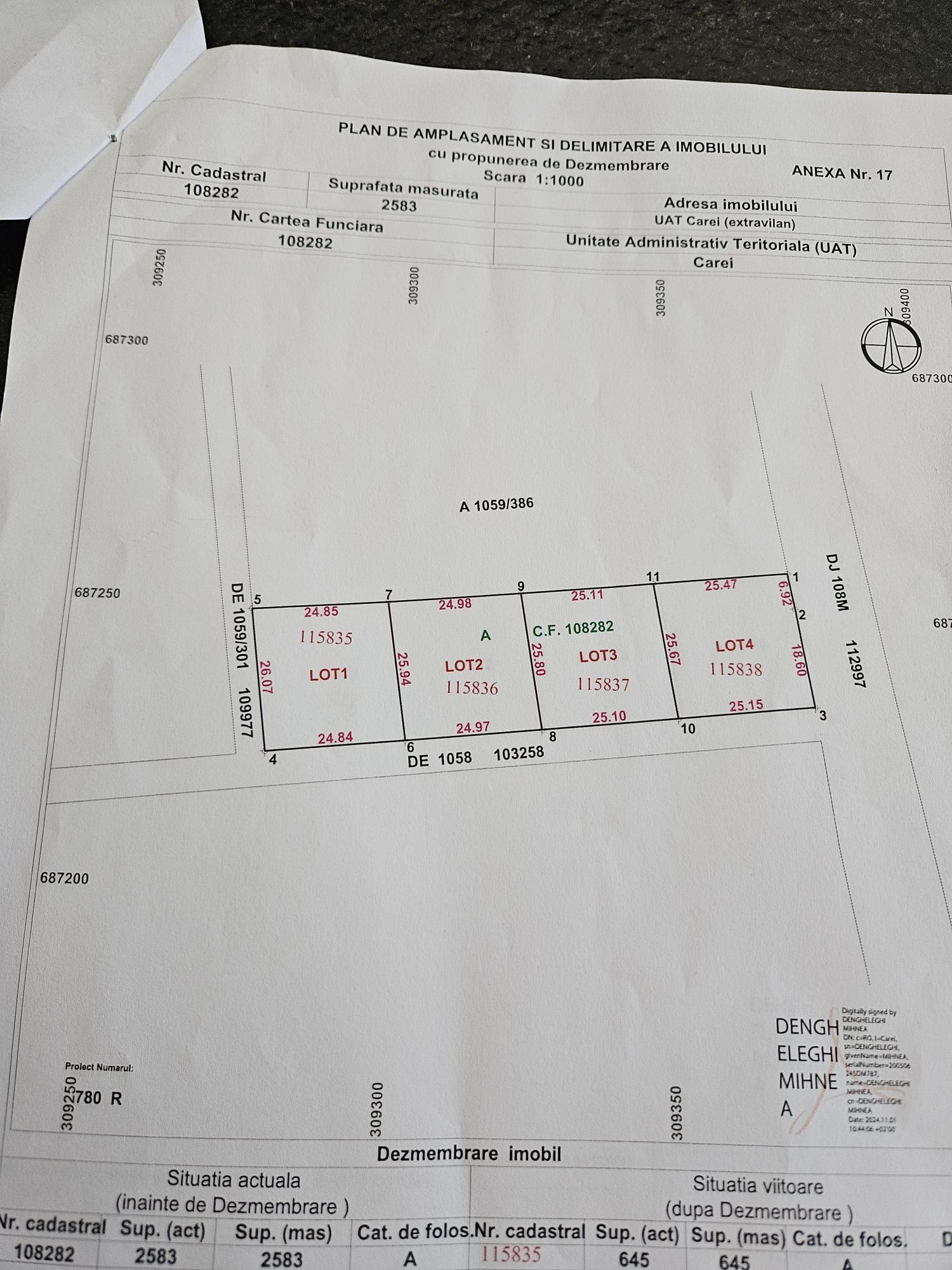 Vand parcele de teren în zona Tireamului