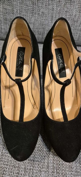 Pantofi Musette piele intoarsa