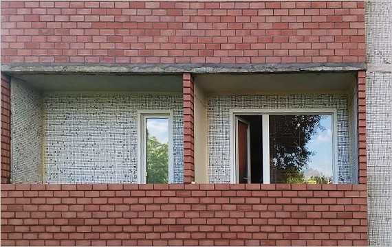 Кладка кирпича на балкон | Гишт терамиз, Kladka balkon gisht