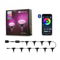 Kit iluminat gradina SMART cu LED RGBIC 10m adresabil rezistent 15 buc