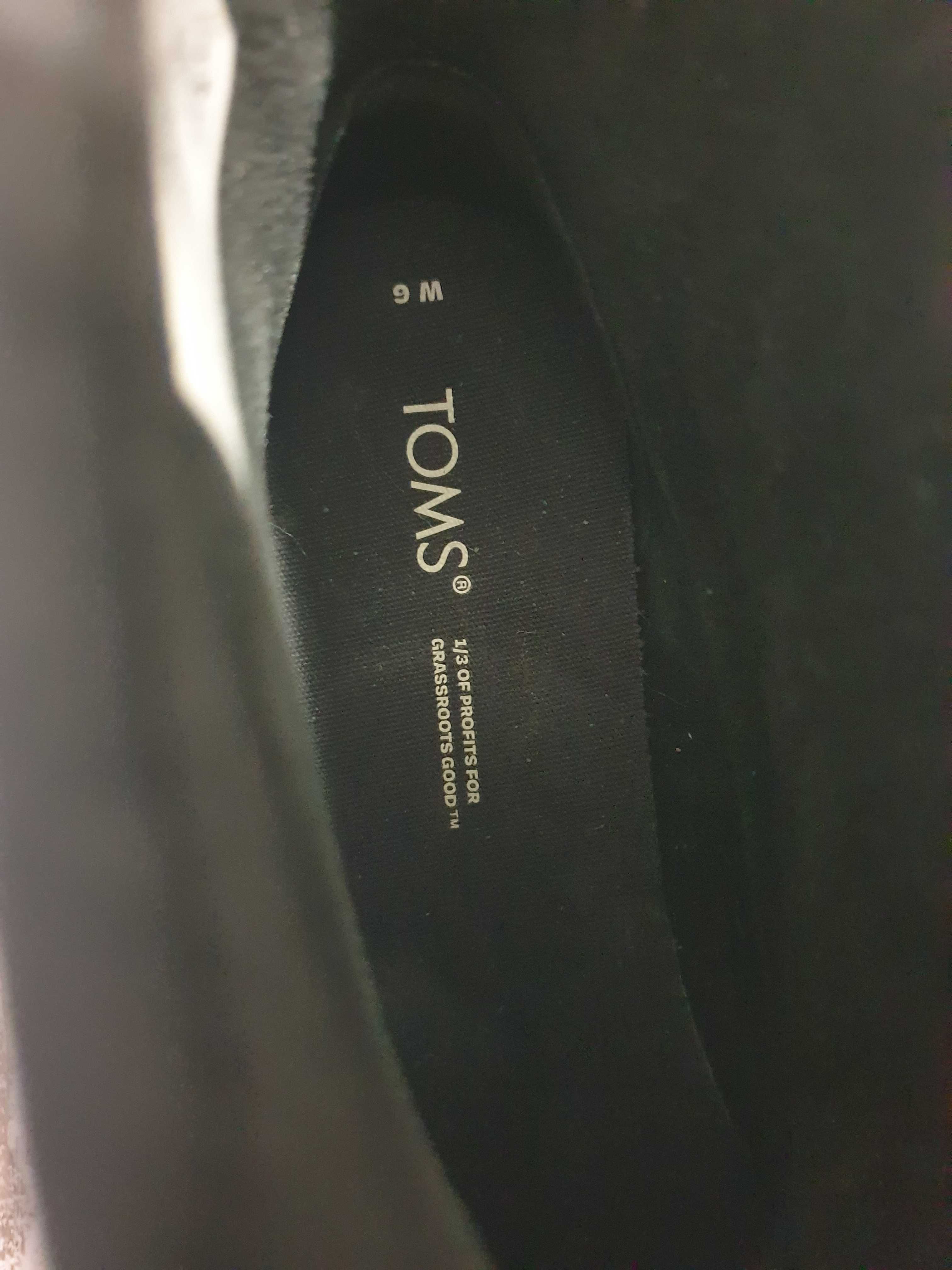 Нови Toms къси ботуши, черни, 36.5, веган, равна подметка