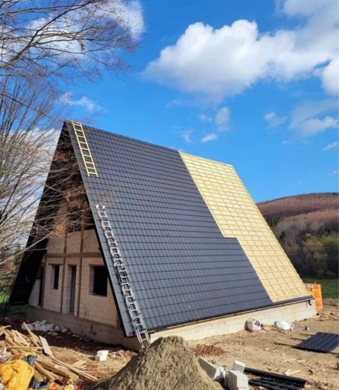 Cabane tip A frame