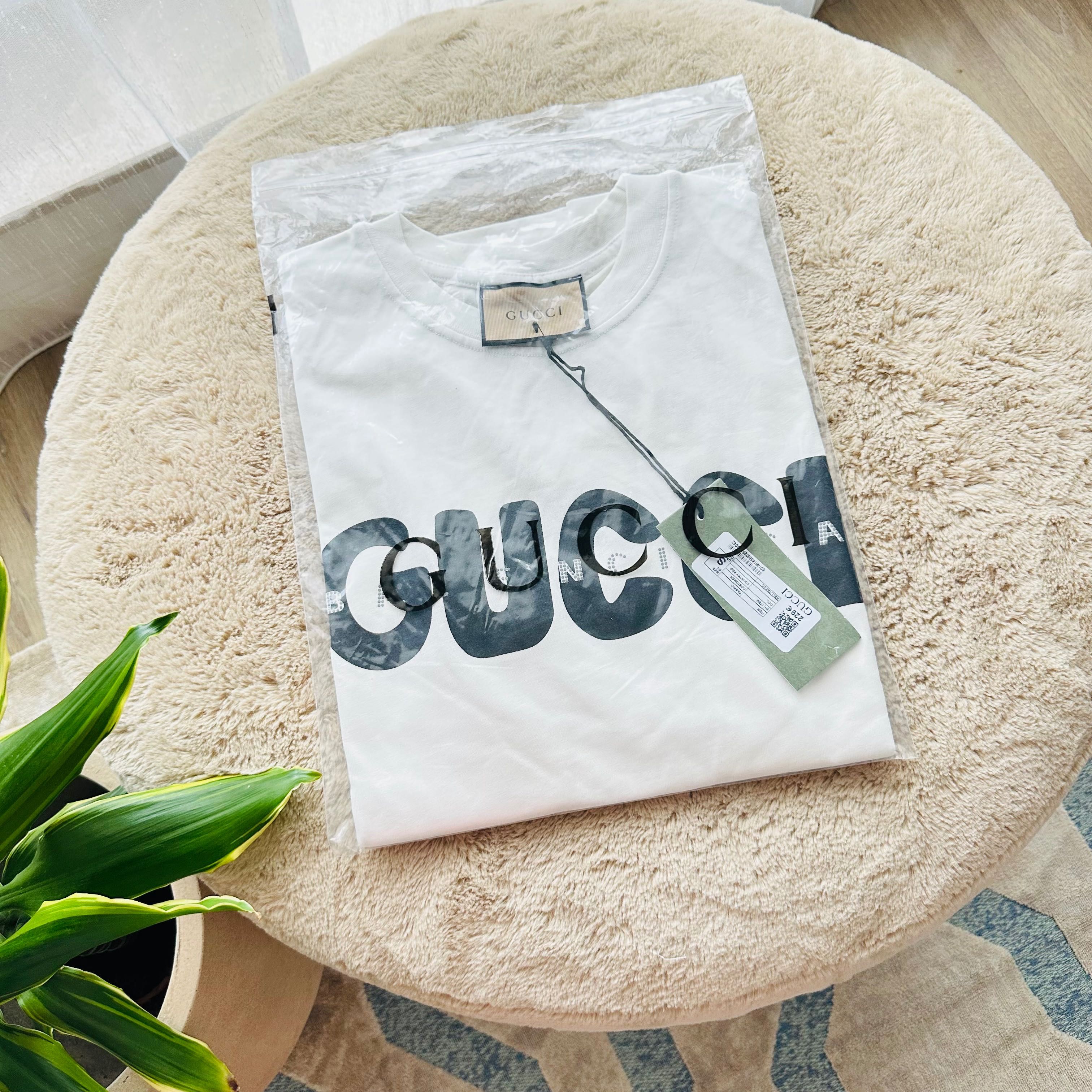 Tricou Gucci Alb - Calitate Superioara/Premium