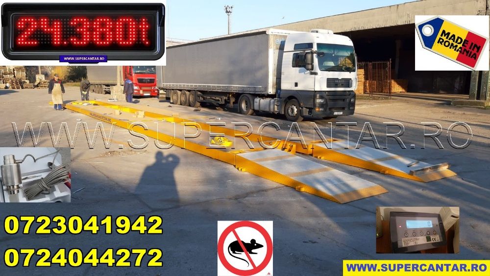 Cantar Auto 60t-80t 16-18m Nou Superslim 30cm SUPER RELOCABIL