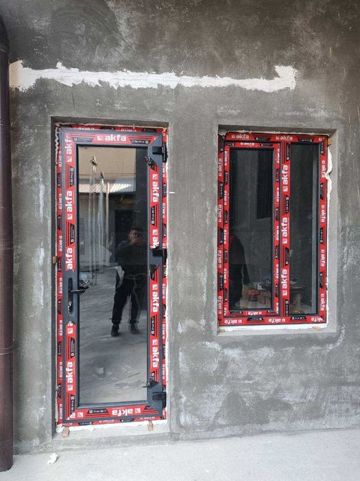 Установка окон и дверей из Акфа, Экопен, Энгелберг, Термо