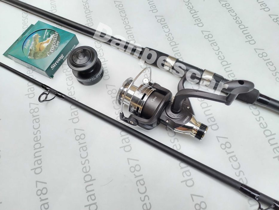 SET Lanseta 3m Diamant 80-150gr+ Mulineta FL HFR6000 CU 6rul+300m fir