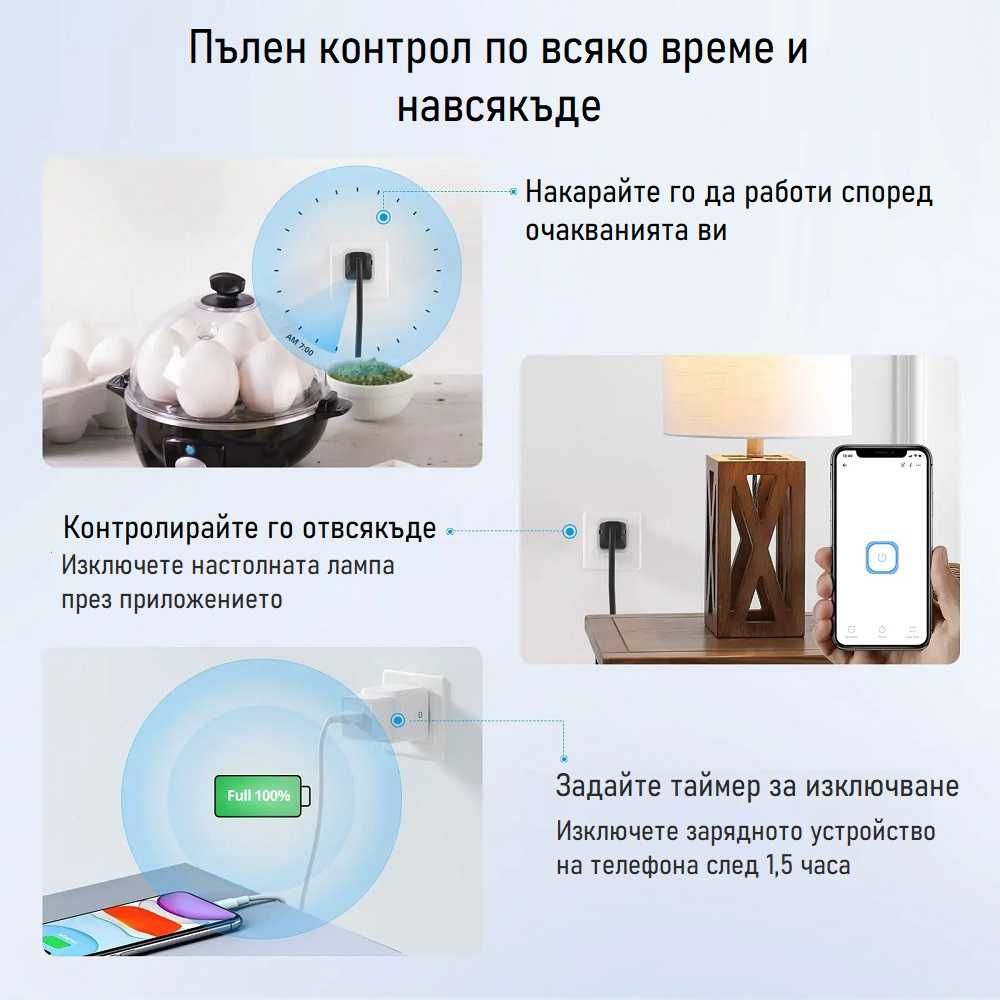 Woolley SA-029 Zigbee Смарт контакт 16A / 3840W EU