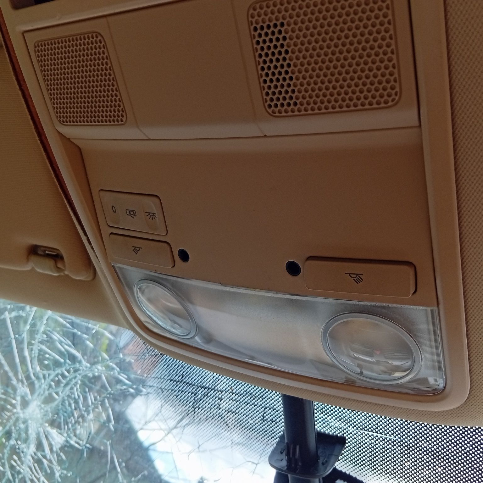 Plafoniera crem parasolare elemente plafon golf 5 6 passat jetta crem