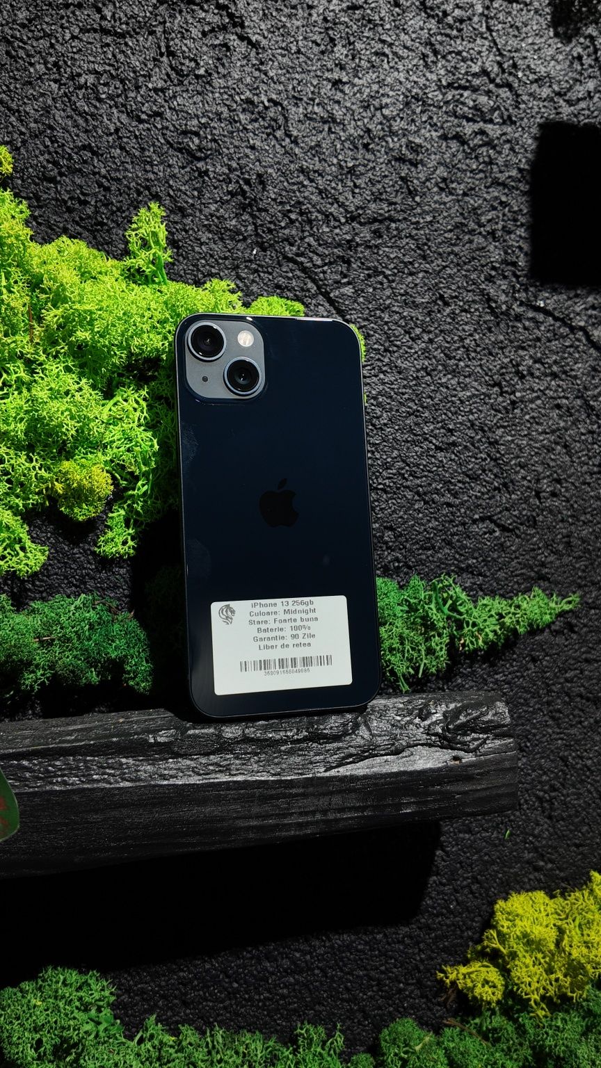 iPhone 13 256gb Midnight Neverlocked Baterie 100%/Fact+Garantie