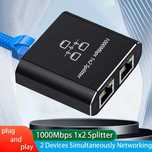 Ethernet коммутатор 1 к 2. Высокая скорость 1000Mbps без потерь