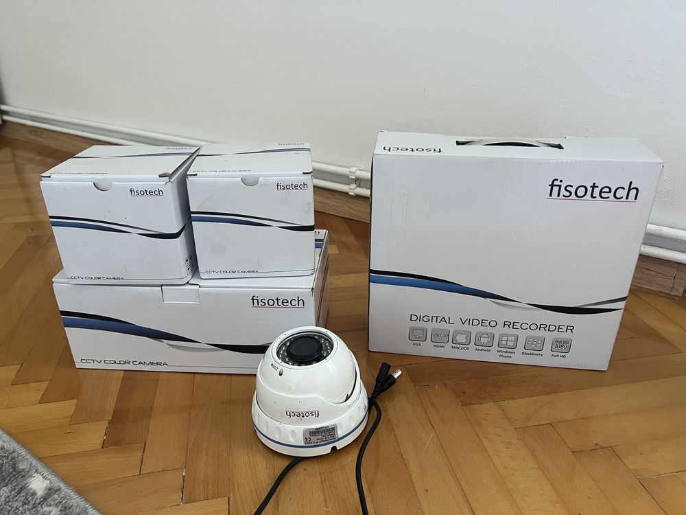 Kit complet camere supraveghere+DVR Fisotech