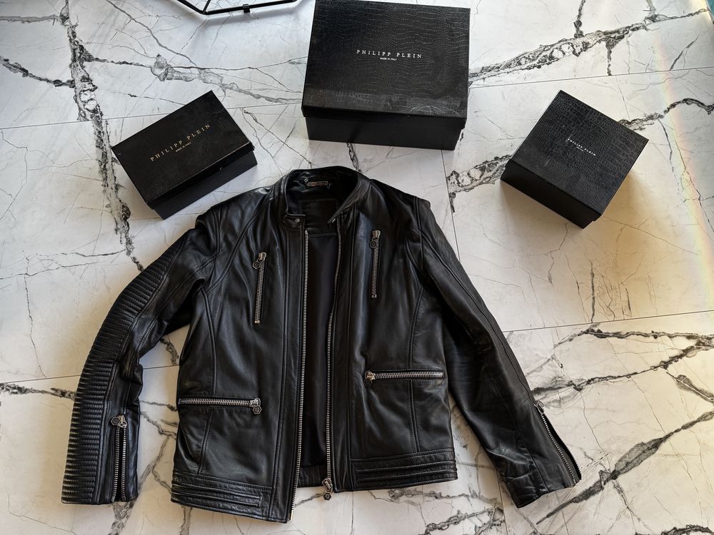 Оригинално кожен яке Philipp Plein