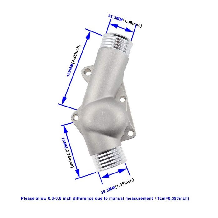 Корпус Алуминиево тяло Фланец за Термостат за BMW BMW M3 Z3 E34 E36