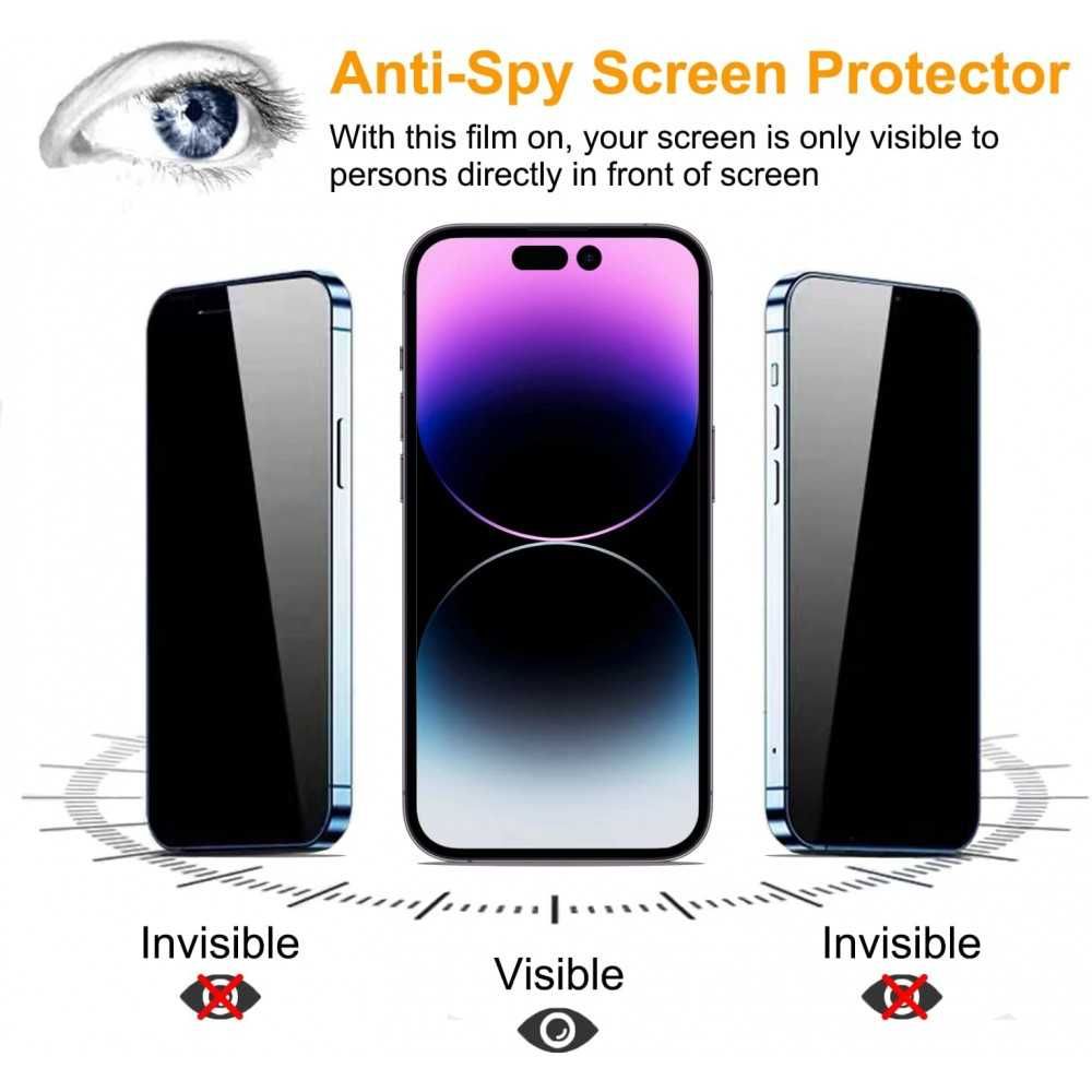 Стъклен протектор Privacy за iPhone 14 Pro, 14 Pro Max, 14 Plus, 14