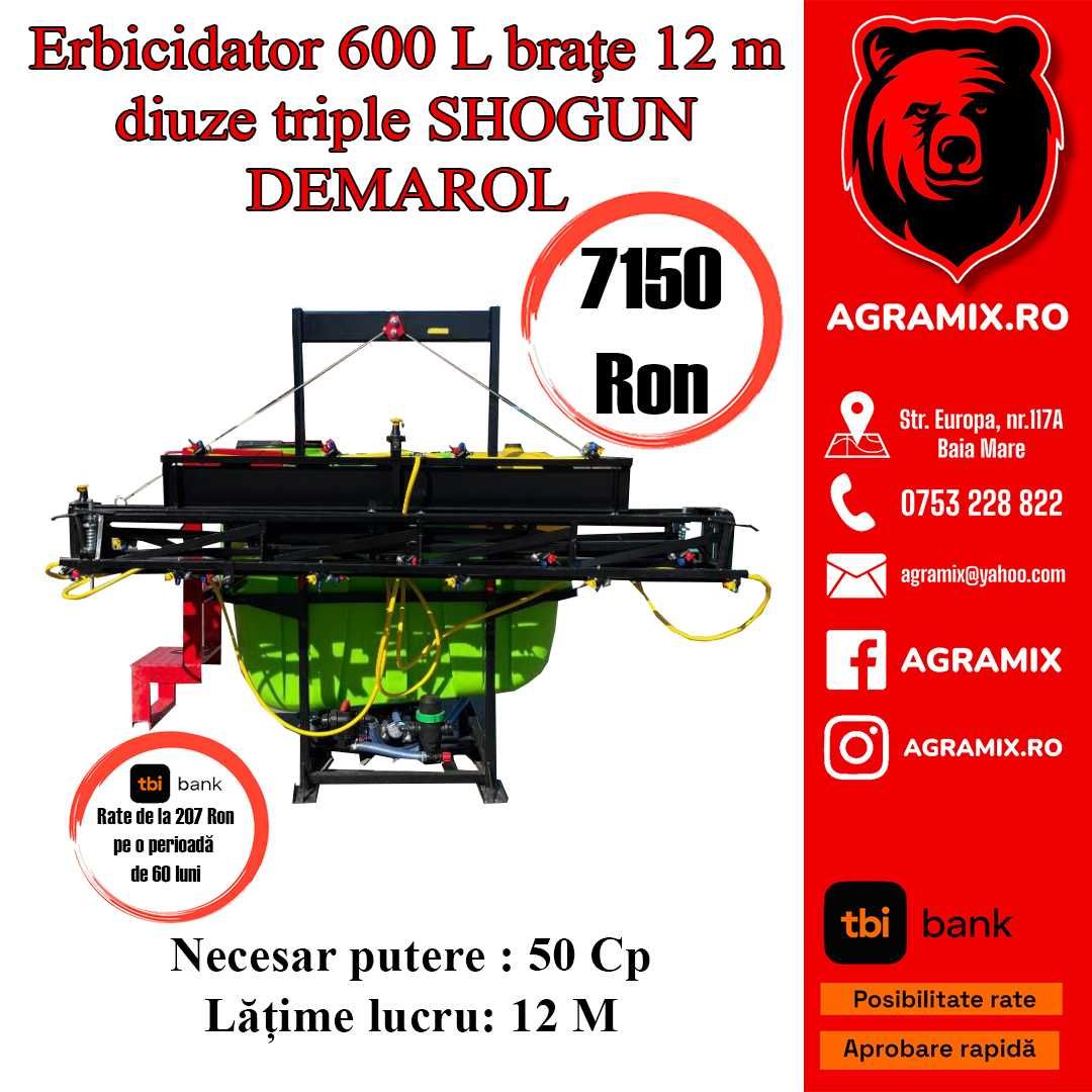 Pompe erbicidat marca poloneza DEMAROL Agramix 200-800l NOI