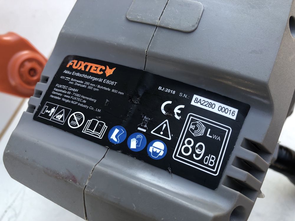 MotoBurghiu de Pamant pe Baterie FUXTEC E 808 T Fabricatie 2018