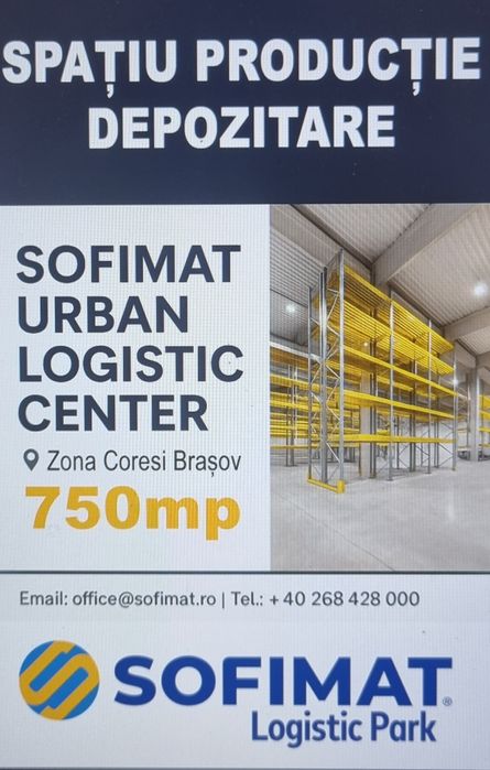 Inchiriez spatiu hala depozit Tractorul Coresi 750 mp