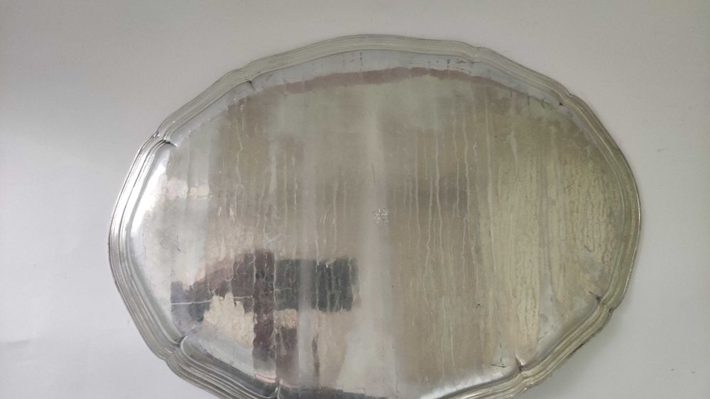 Швейцарски овален ръчно кован поднос