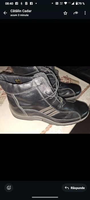 Ghete de iarnă din piele naturala măsura 47