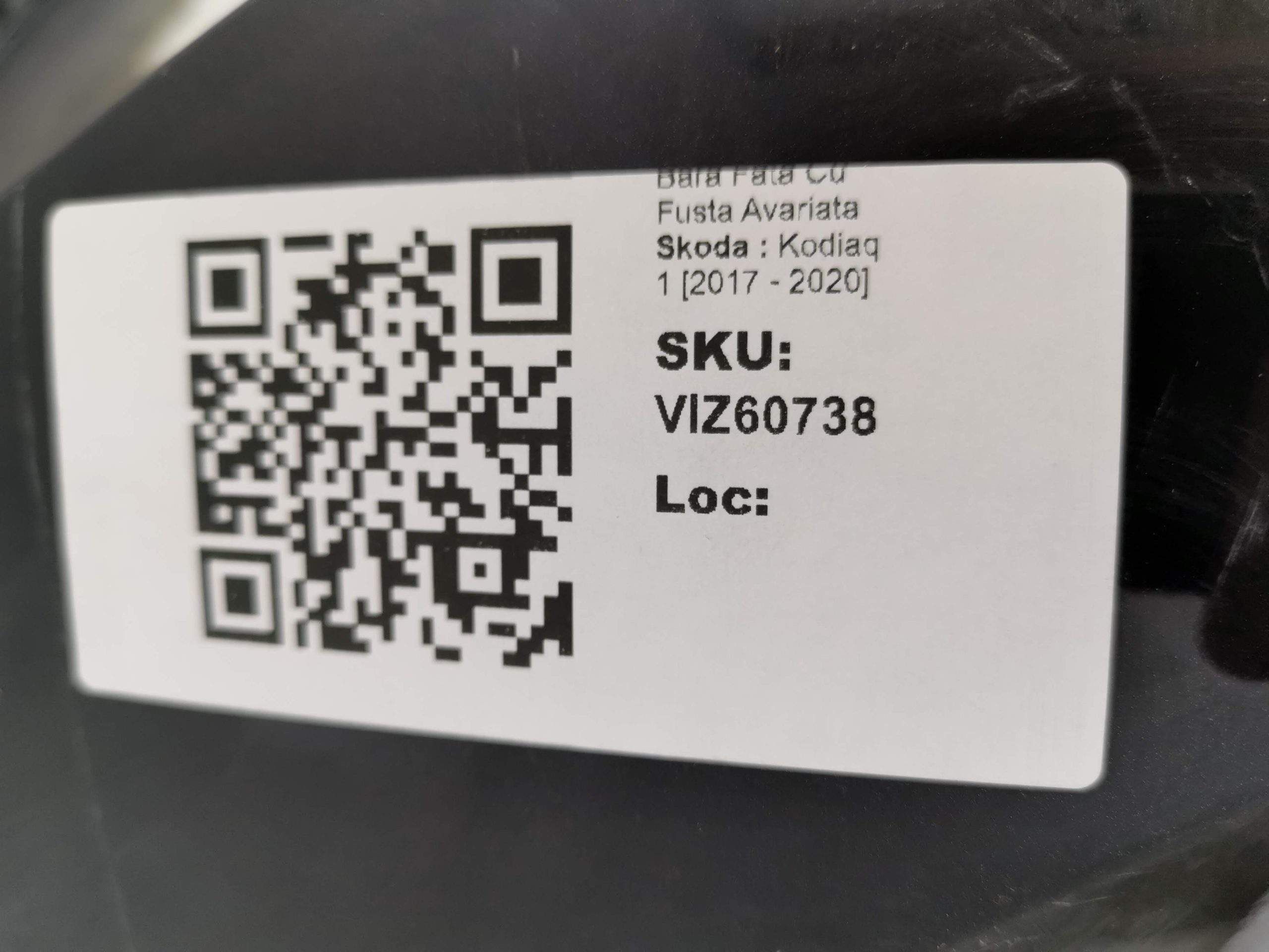 Предна броня с предна пола повредена Шкода Кодиак / Skoda Kodiaq 1 [Ор