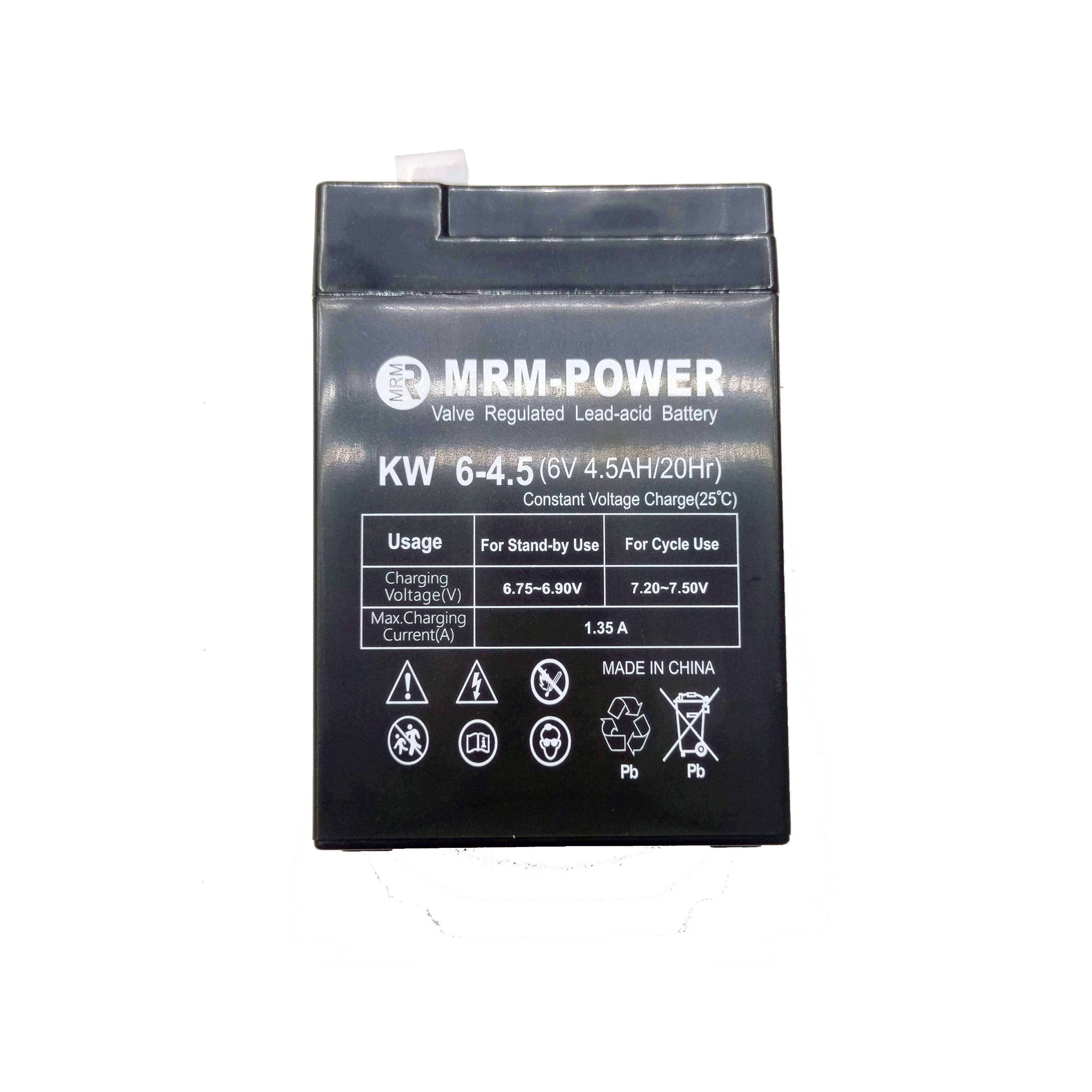 Аккумулятор свинцово-кислотный MRM-Power 6V 4.5AH