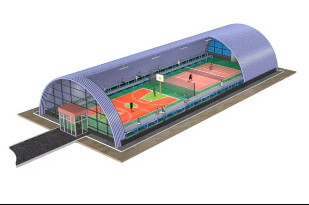 Строительство ангаров, ангар безкаркасный