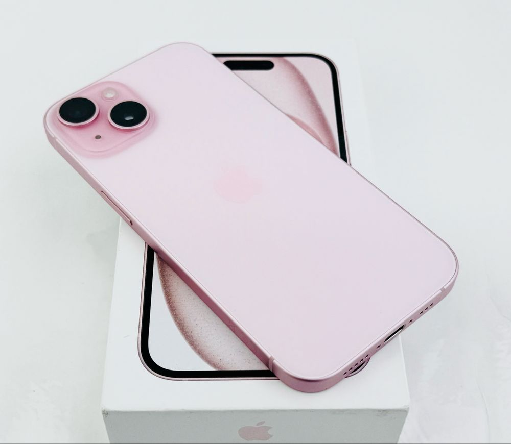 Apple iPhone 15 128GB Pink Перфектен! Гаранция!