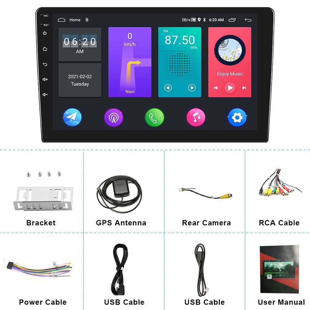 Navigatie Auto 9 inch universala Android 11 WIFI 2 + 32 Gb memorie