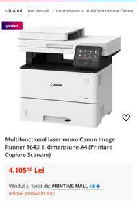 Multifunctional laser mono Canon Image Runner 1643I II