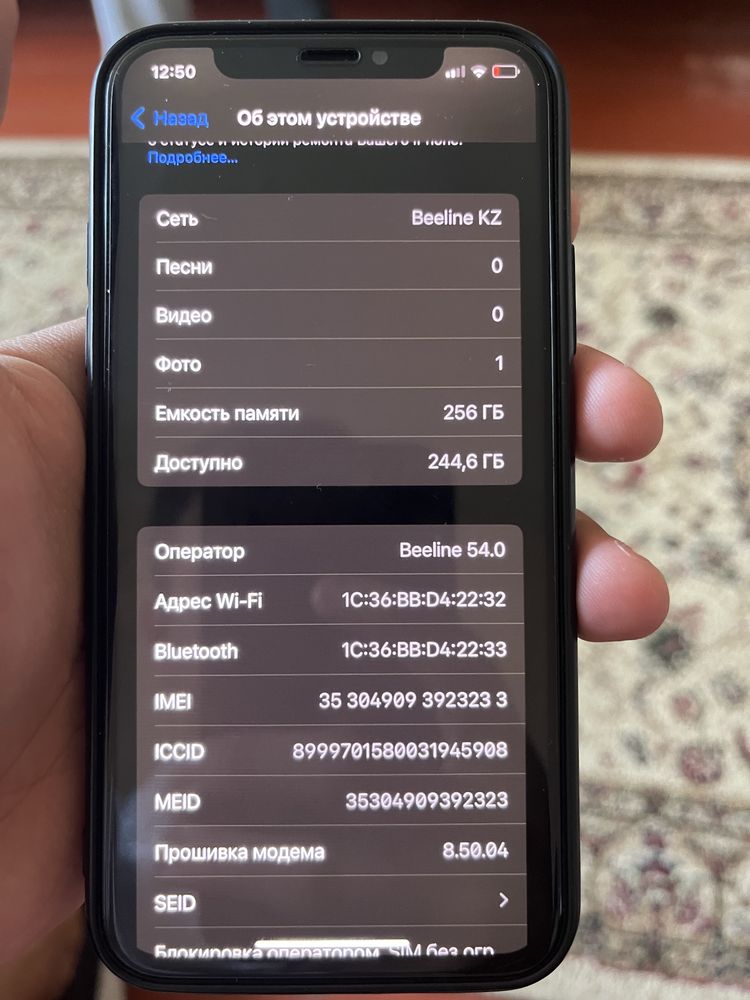 Iphone X 256gb 100akb